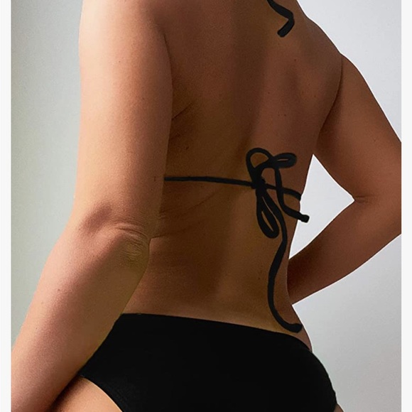 Milumia Women's Two Piece Bikini Swimsuit Fringe Trim Tie Back Bathing Suit - Picture 2 of 5